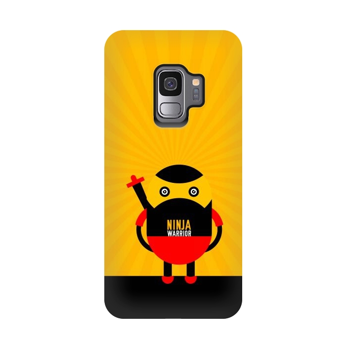 Galaxy S9 StrongFit ninja warrior yellow by TMSarts