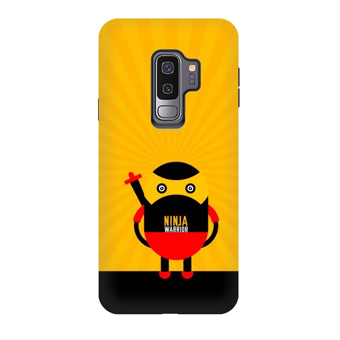Galaxy S9 plus StrongFit ninja warrior yellow by TMSarts