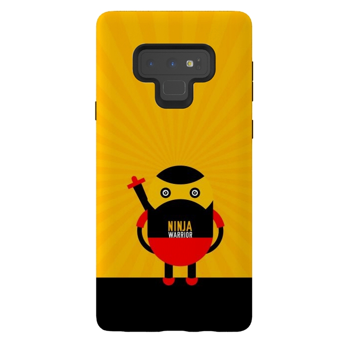 Galaxy Note 9 StrongFit ninja warrior yellow by TMSarts