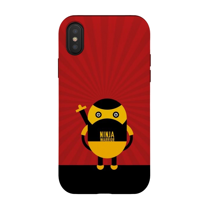 iPhone Xs / X StrongFit ninja warrior red by TMSarts