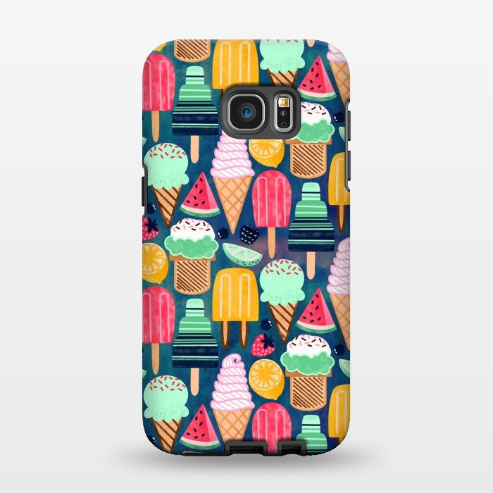 Galaxy S7 EDGE StrongFit Yum-Summer Ice Cream  by Tigatiga