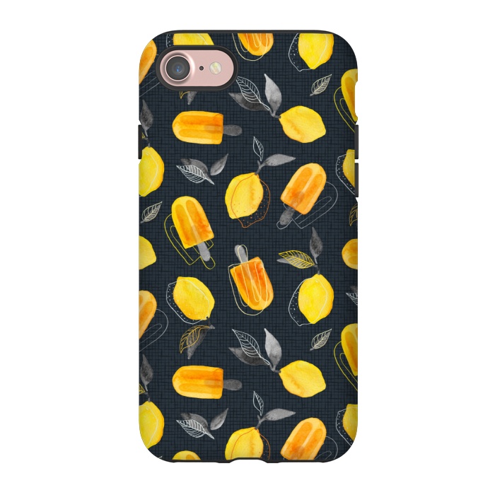iPhone 7 StrongFit Fresh Lemons & Frozen Pops by Micklyn Le Feuvre