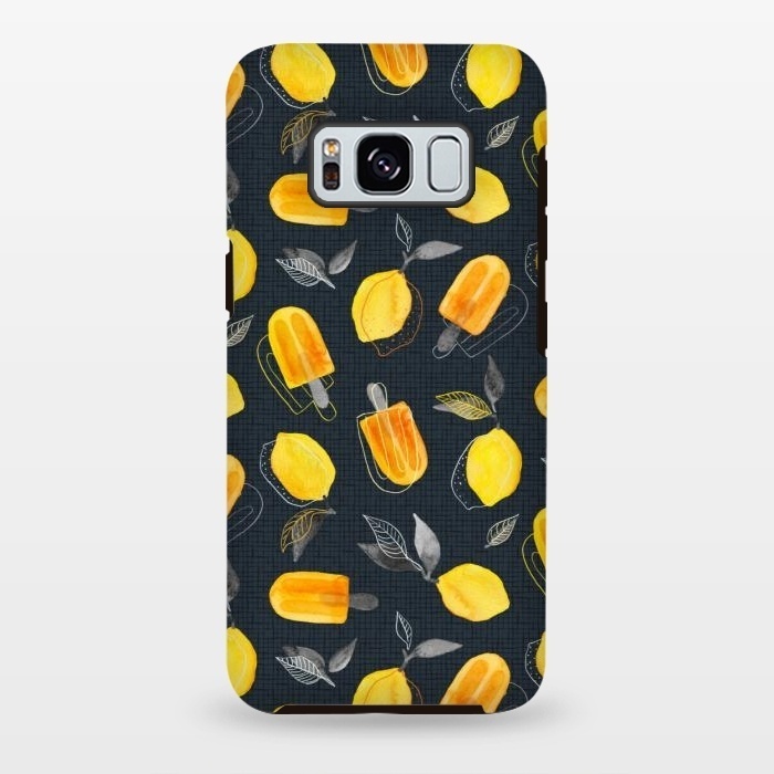 Galaxy S8 plus StrongFit Fresh Lemons & Frozen Pops by Micklyn Le Feuvre