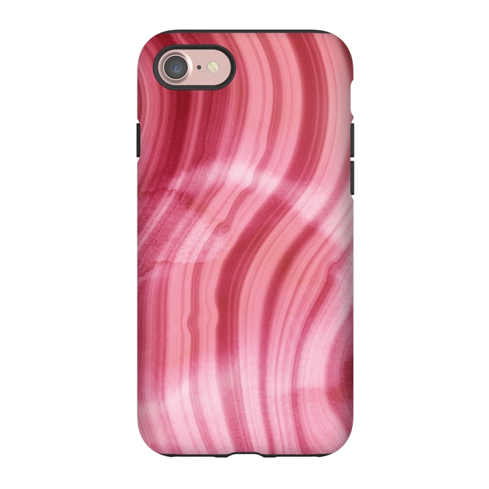 iPhone 7 StrongFit Pink Mermaid Waves Marble  by  Utart