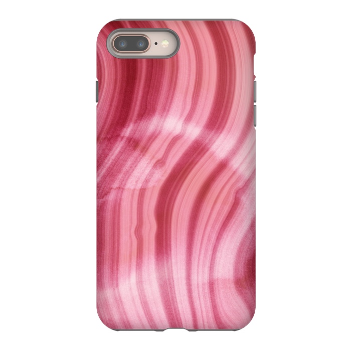 iPhone 7 plus StrongFit Pink Mermaid Waves Marble  by  Utart