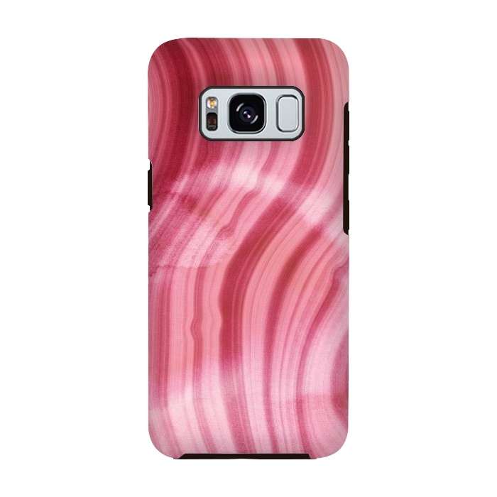 Galaxy S8 StrongFit Pink Mermaid Waves Marble  by  Utart