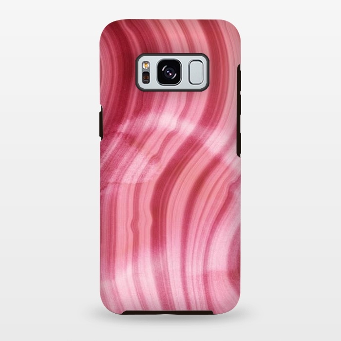 Galaxy S8 plus StrongFit Pink Mermaid Waves Marble  by  Utart