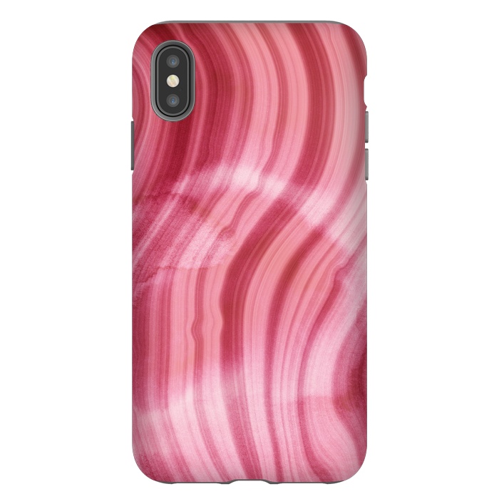 iPhone Xs Max StrongFit Pink Mermaid Waves Marble  by  Utart