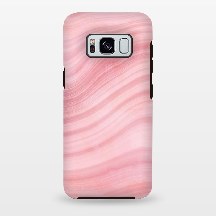 Galaxy S8 plus StrongFit Light Pink Mermaid Waves Marble by  Utart