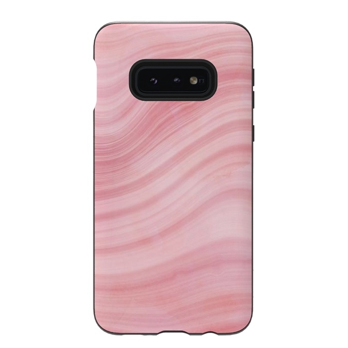 Galaxy S10e StrongFit Light Pink Mermaid Waves Marble by  Utart