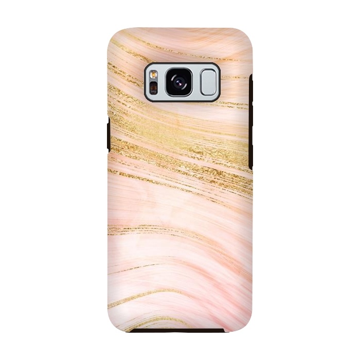 Galaxy S8 StrongFit Pink Mermaid Lush Marble with Faux Gold Veins by  Utart