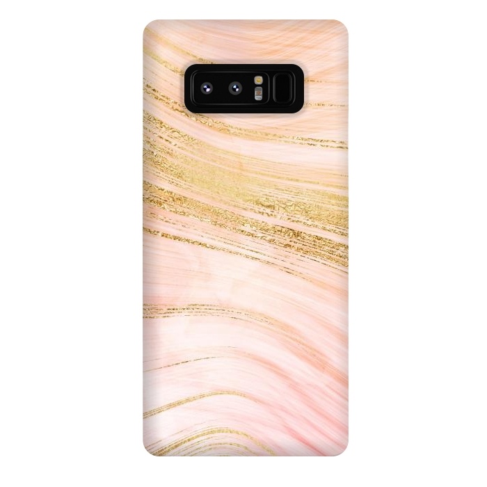 Galaxy Note 8 StrongFit Pink Mermaid Lush Marble with Faux Gold Veins by  Utart