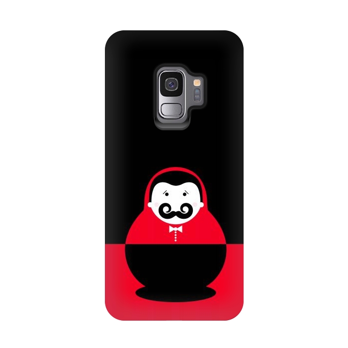 Galaxy S9 StrongFit baby with mustache by TMSarts