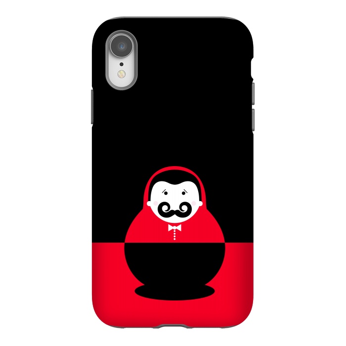 iPhone Xr StrongFit baby with mustache by TMSarts