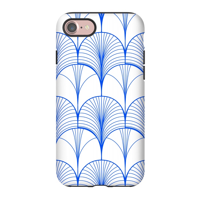 iPhone 7 StrongFit Art Deco Blue by Uma Prabhakar Gokhale