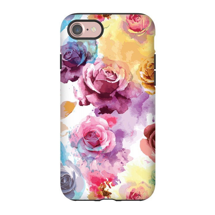 iPhone 7 StrongFit Watercolor Roses by Bledi