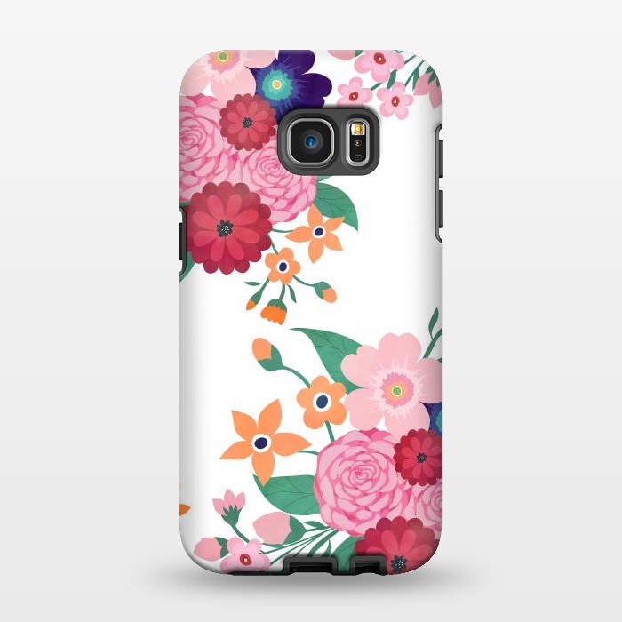 Galaxy S7 EDGE StrongFit Pretty summer flowers design  by InovArts