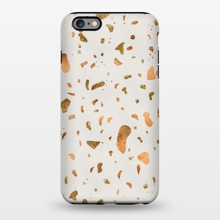 iPhone 6/6s plus StrongFit Cream Terrazzo with gold and copper spots by  Utart