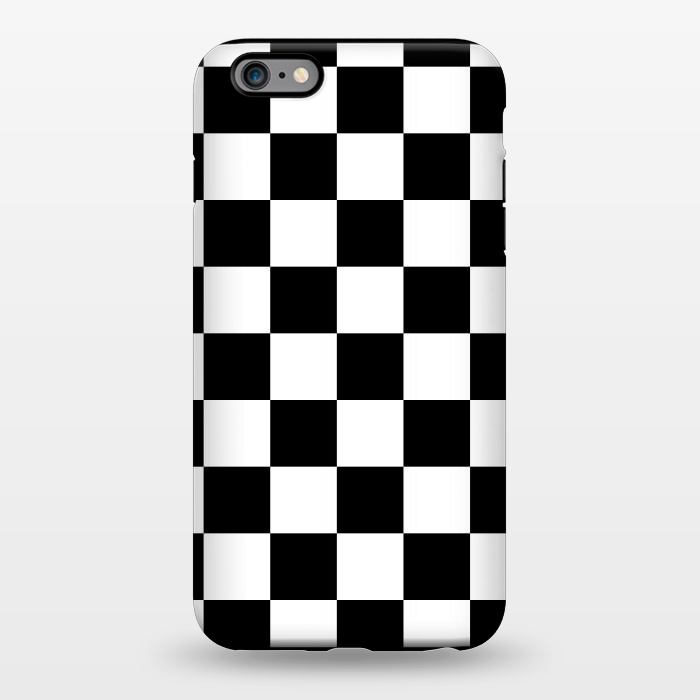 iPhone 6/6s plus StrongFit black and white checkered  by TMSarts