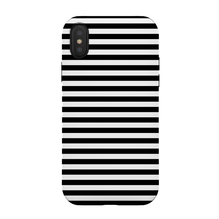 iPhone Xs / X StrongFit black white horizontal  by TMSarts
