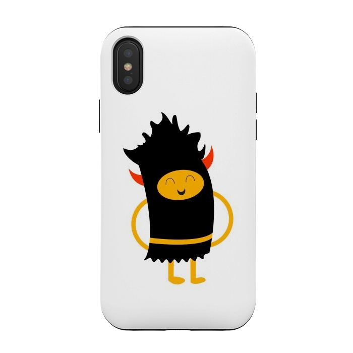 iPhone Xs / X StrongFit monster kid cartoon by TMSarts