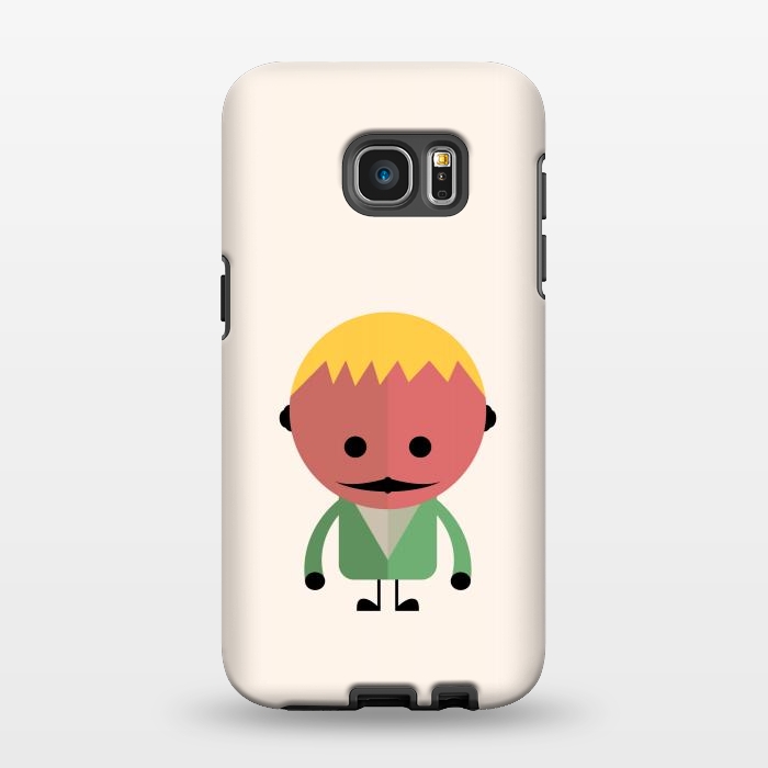 Galaxy S7 EDGE StrongFit colorful alien kid by TMSarts