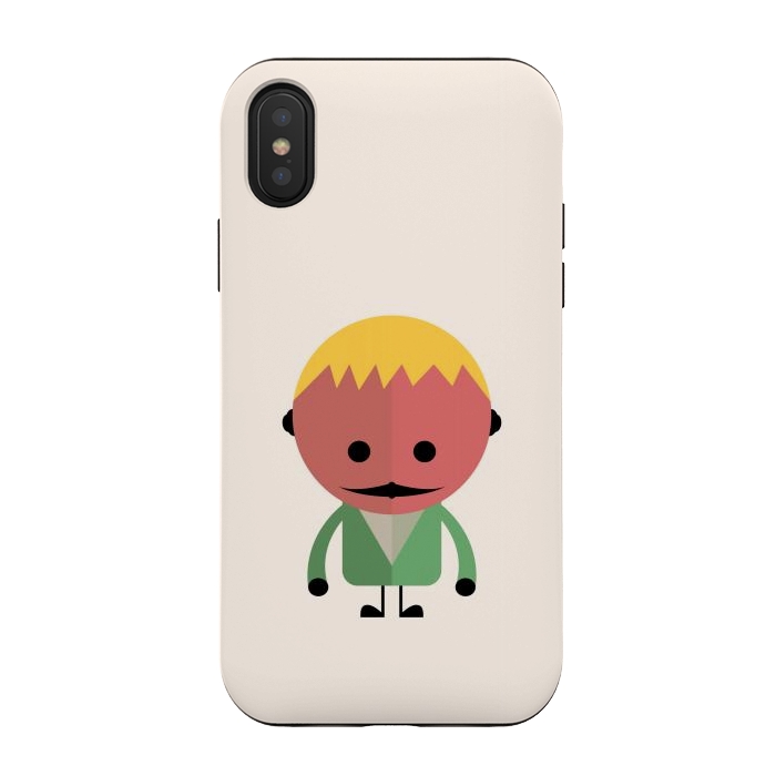 iPhone Xs / X StrongFit colorful alien kid by TMSarts
