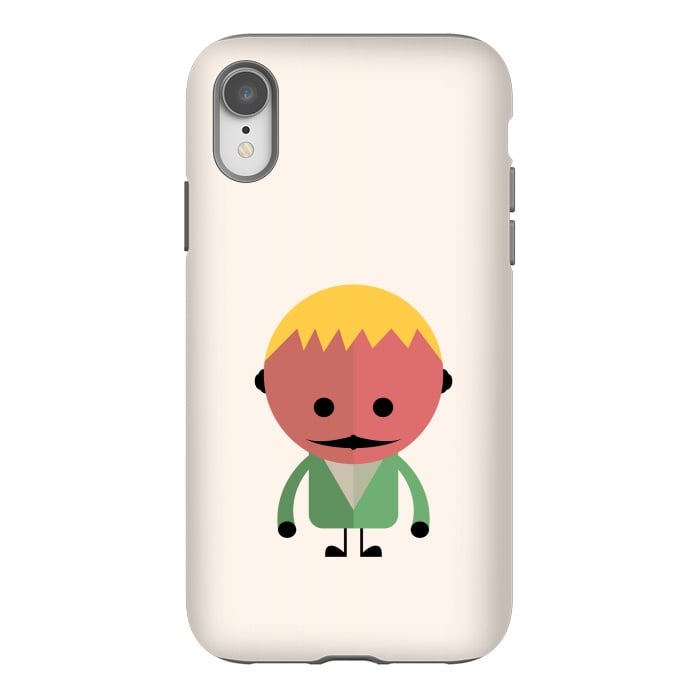 iPhone Xr StrongFit colorful alien kid by TMSarts