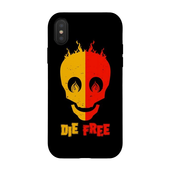 iPhone Xs / X StrongFit die free skull by TMSarts