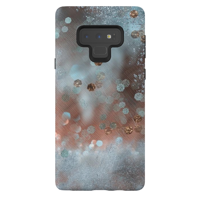 Galaxy Note 9 StrongFit Copper Teal Glamour by Andrea Haase