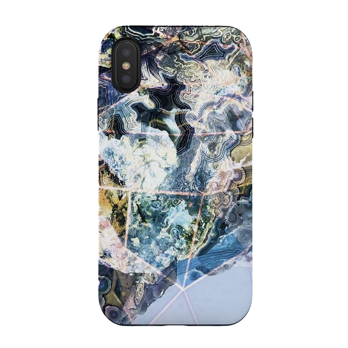 iPhone Xs / X StrongFit Precious geode stone by Oana 