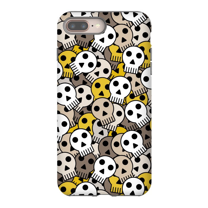 iPhone 7 plus StrongFit yellow skull funky  by TMSarts