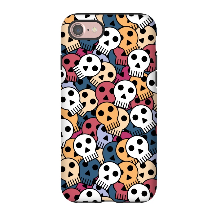 iPhone 7 StrongFit halloween funky skulls by TMSarts