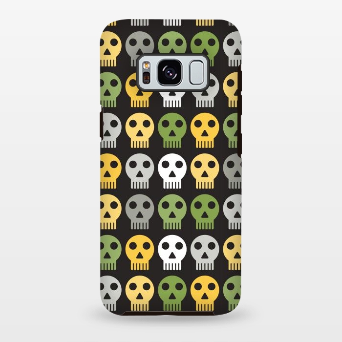 Galaxy S8 plus StrongFit flat funky skulls by TMSarts