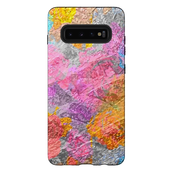 Galaxy S10 plus StrongFit Abstract Colors by Bledi