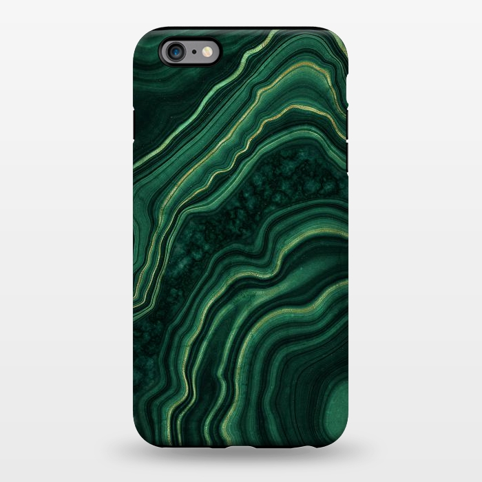 iPhone 6/6s plus StrongFit Malachite & Gold by CatJello