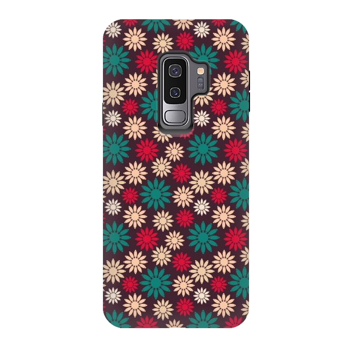 Galaxy S9 plus StrongFit geometric sunflowers by TMSarts