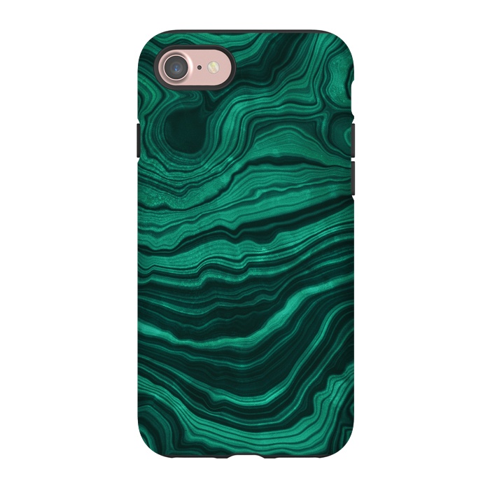 iPhone 7 StrongFit Green Malachite Marble Gem by  Utart