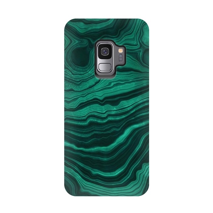 Galaxy S9 StrongFit Green Malachite Marble Gem by  Utart