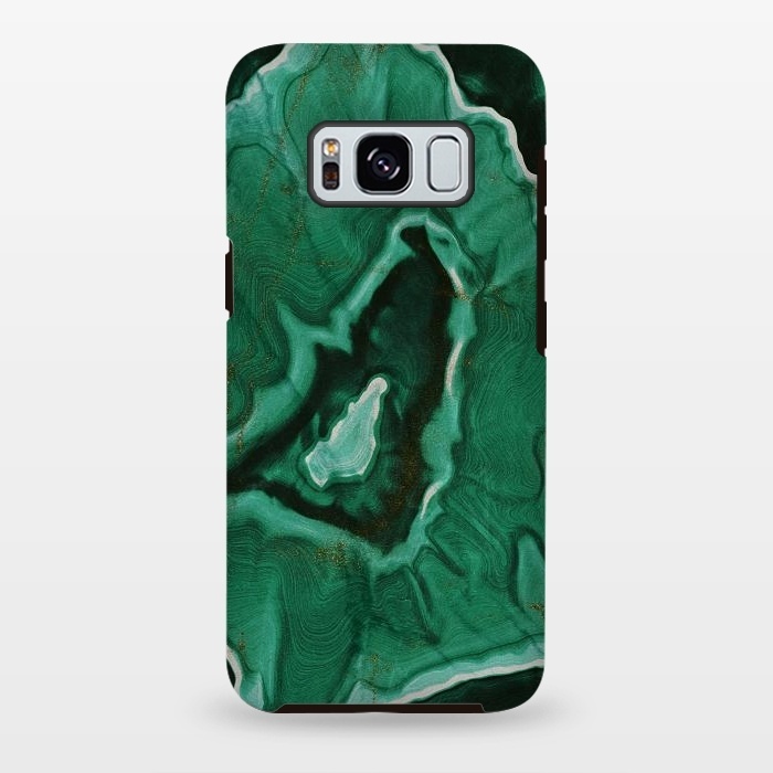 Galaxy S8 plus StrongFit Green Agate Marble Malachite by  Utart