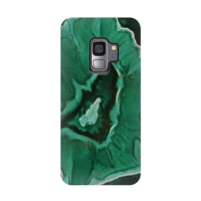 Galaxy S9 StrongFit Green Agate Marble Malachite by  Utart