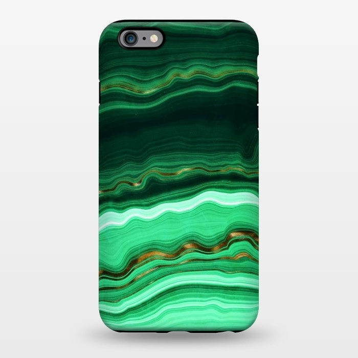iPhone 6/6s plus StrongFit Green Malachite Marble Gemstone by  Utart