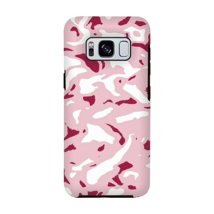 Galaxy S8 StrongFit Light pink camouflage by Jms