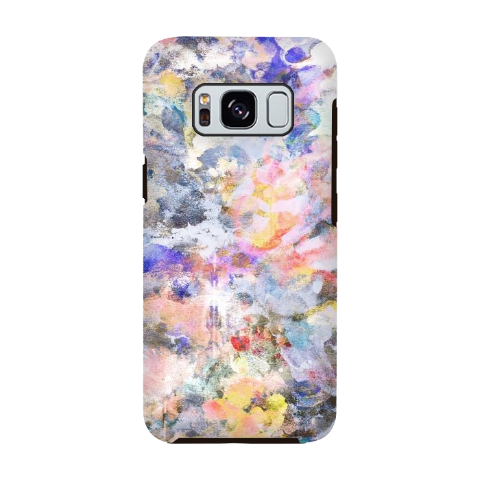 Galaxy S8 StrongFit Colorful abstract finger painting by Oana 