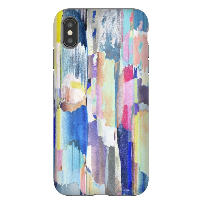 iPhone Xs Max StrongFit Colorful paint brushstrokes by Oana 