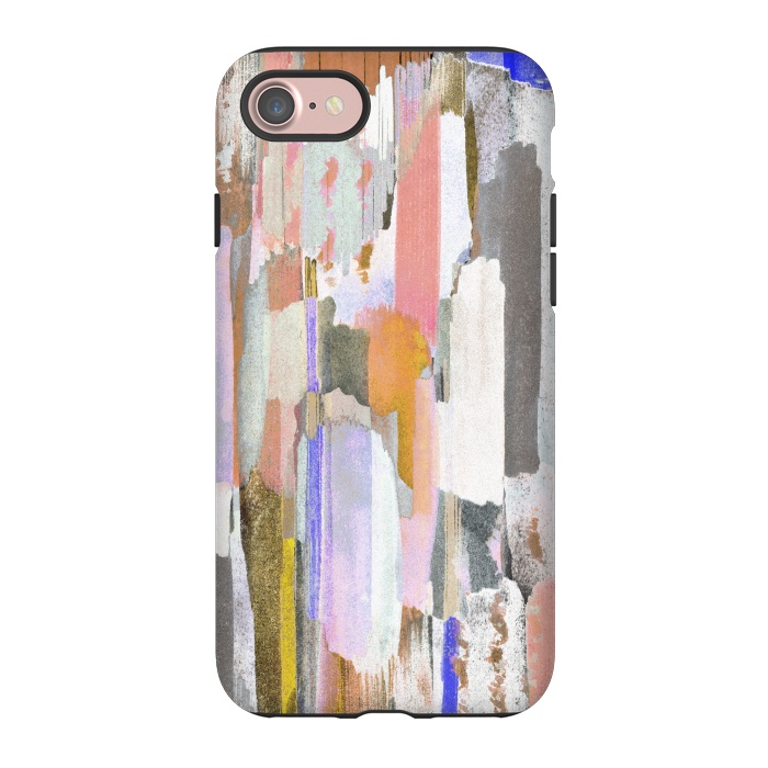iPhone 7 StrongFit Abstract pastel brushstrokes painting by Oana 