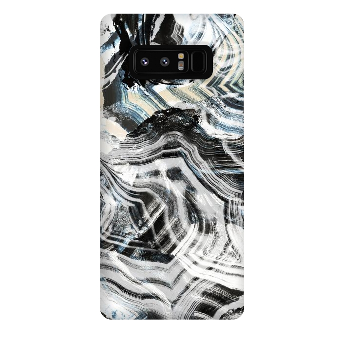 Galaxy Note 8 StrongFit Brushed contrasted marble by Oana 