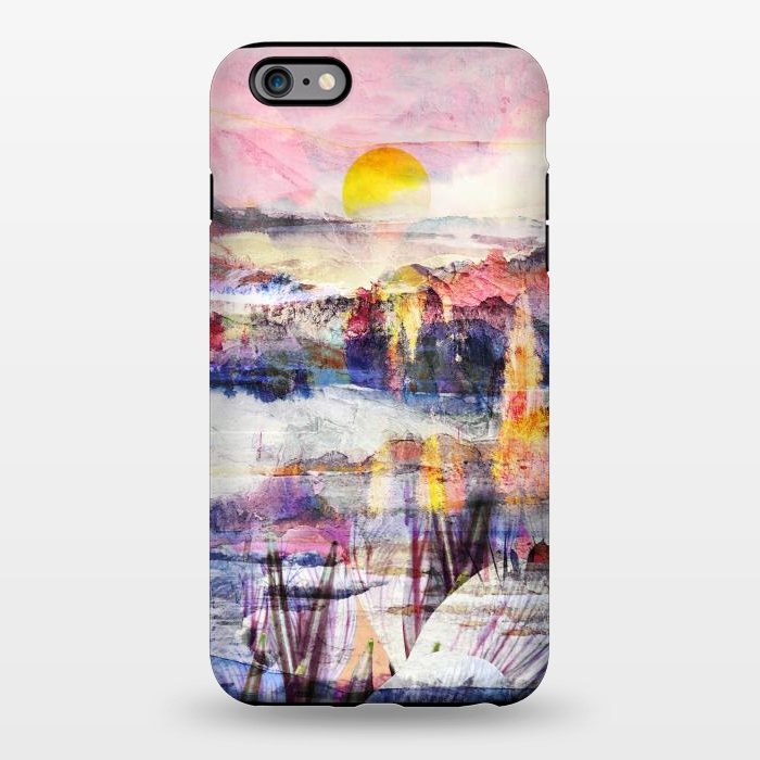 iPhone 6/6s plus StrongFit Colorful painted sunset landscape by Oana 