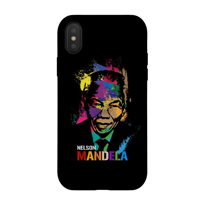 iPhone Xs / X StrongFit nelson mandela by TMSarts