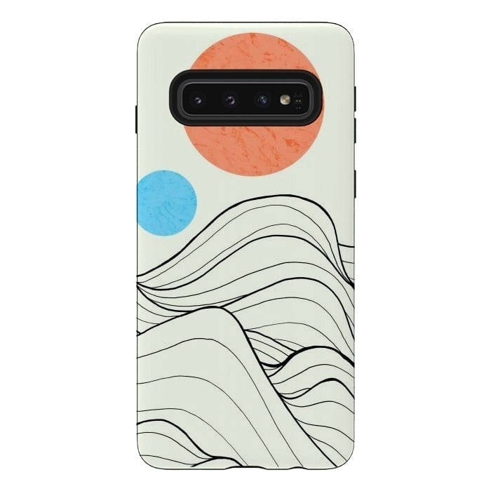Galaxy S10 StrongFit 2 moon waves by Steve Wade (Swade)